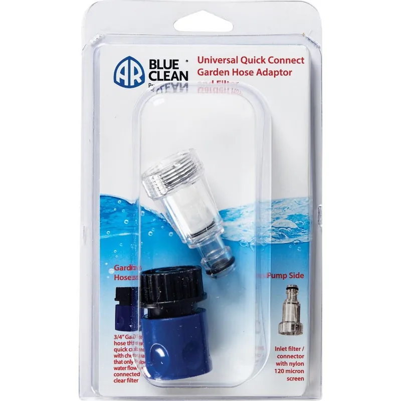 AR Blue Clean PW909103K-R Pressure Washer Quick Connect Socket Kit with Filter