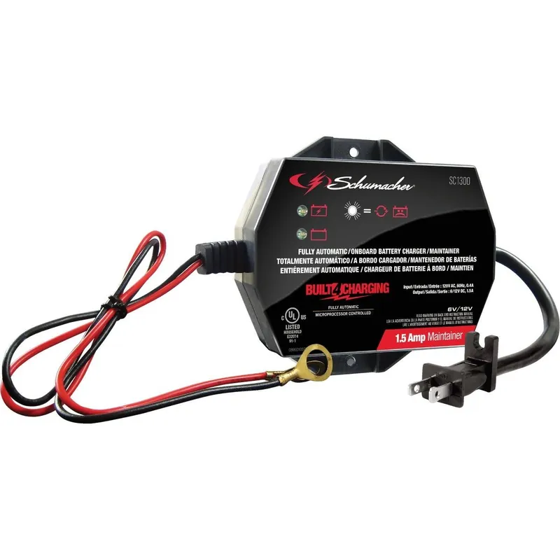 Schumacher SC1300 Automatic 12V 1.5A Auto Battery Charger/Maintainer