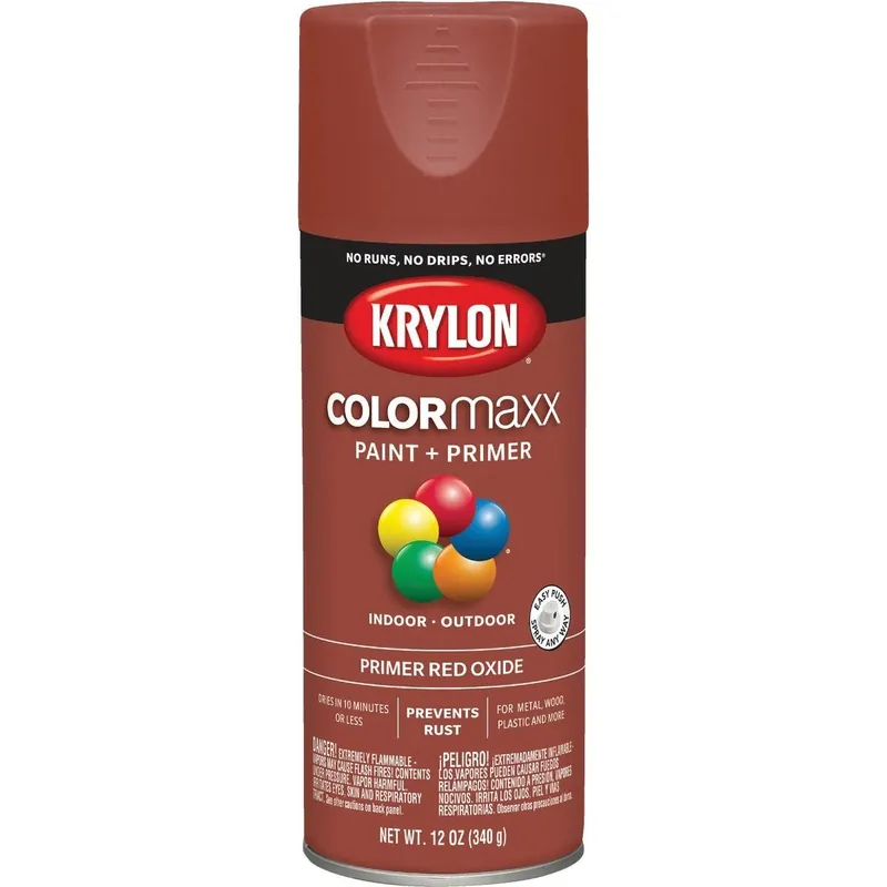 Krylon K05583007 ColorMaxx Ruddy Brown 12 Oz. All-Purpose Spray Paint Primer