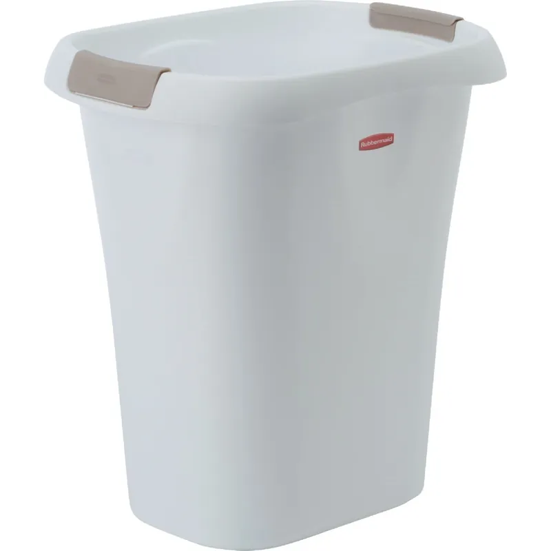 Rubbermaid FG5L6100WHT 21 Qt. White Wastebasket