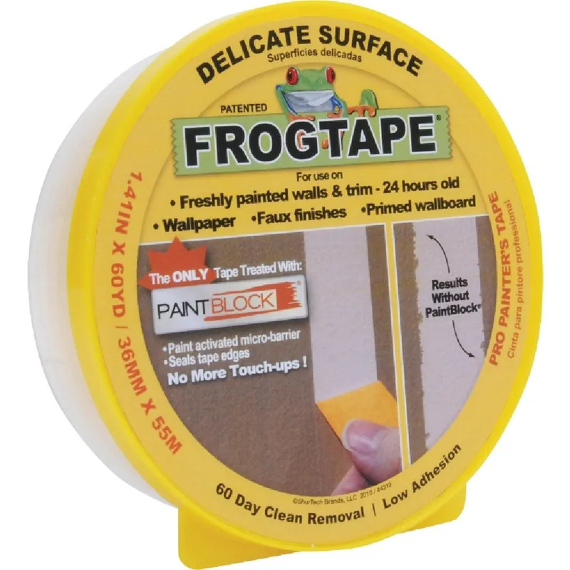 FrogTape 280221 Delicate Surface Masking Tape 1.41 In. x 60 Yd