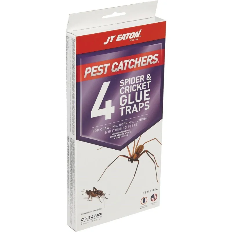JT Eaton 844 Pest Catchers Indoor Glue Cricket & Spider Trap (4-Pack)