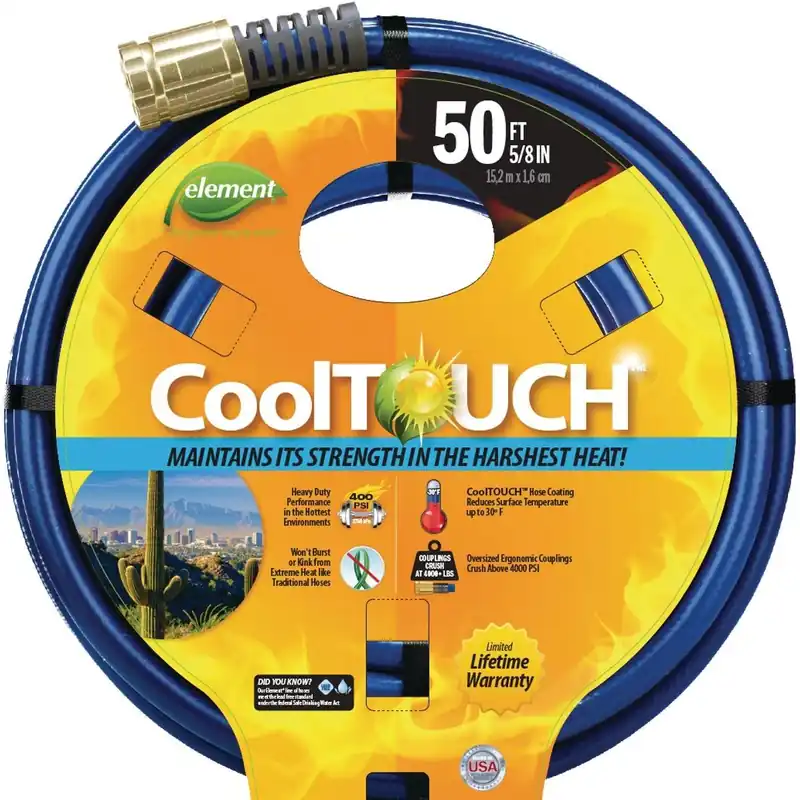 Element CELCT58050 CoolTouch 5/8 In. Dia. x 50 Ft. L. Drinking Water Safe Garden Hose
