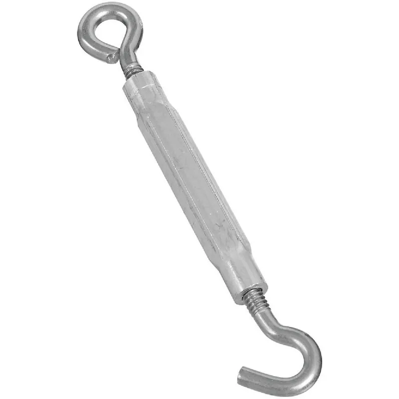 National N221952 Hook & Eye Turnbuckle 1/4 In. x 7-1/2 In.