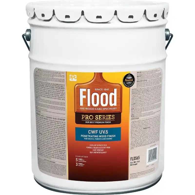 Flood FLD566-05 CWF - UV5 Pro Series Wood Finish Exterior Stain Cedar 5 Gal.