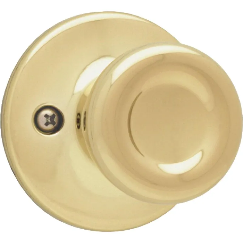 Kwikset 488T3CP Kwikset Polished Brass Tylo Dummy Door Knob