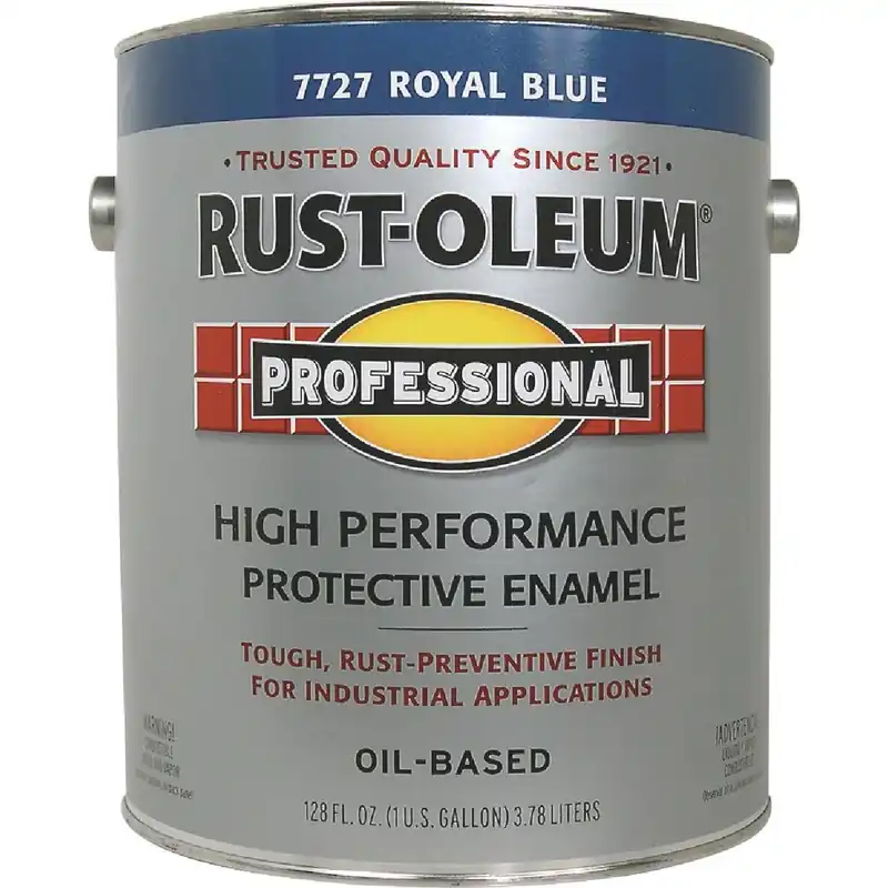 Rust-Oleum 215964 Professional Oil-Based Gloss VOC Formula Rust Control Enamel Royal Blue 1 Gal.