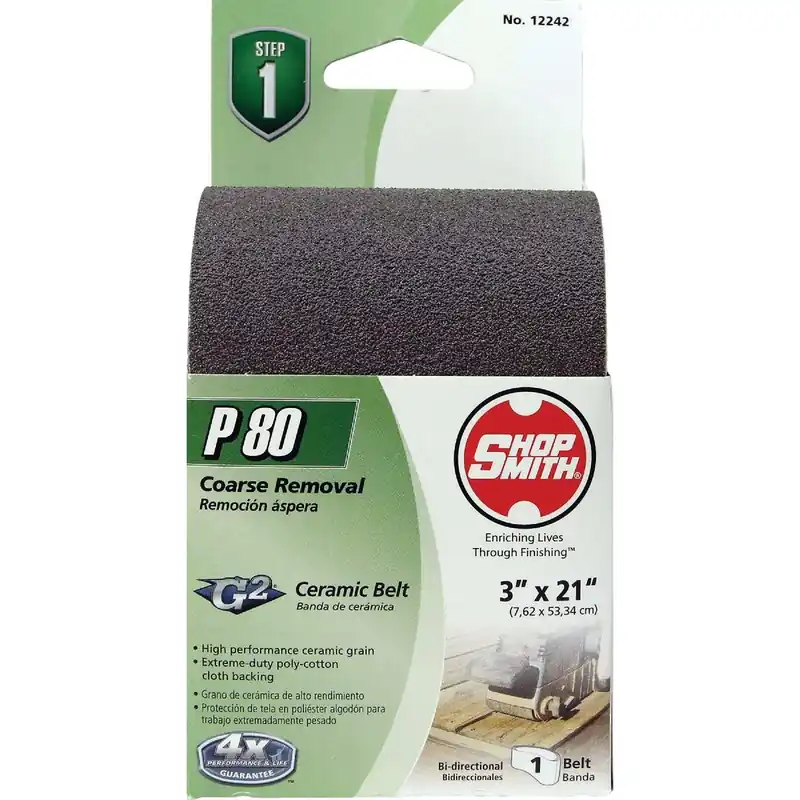 Gator 7093 Sanding Belt 80 Grit (3 In. x 21 In.) Replacement MPN