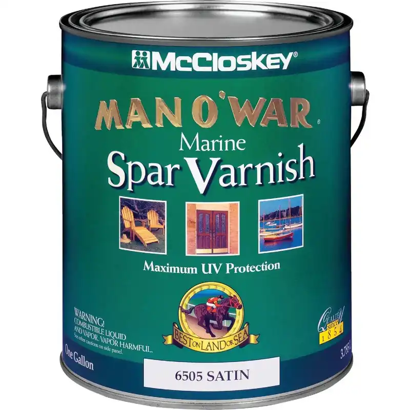 McCloskey 080.0006505.007 Man O'War VOC Satin Spar Interior & Exterior Varnish Gallon