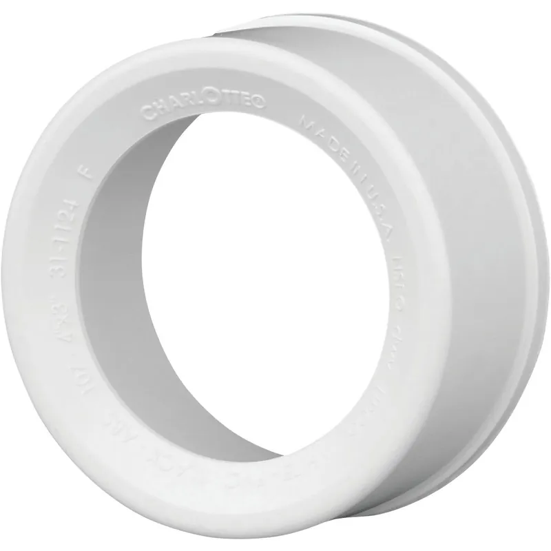 Charlotte Pipe PVC001071800HA 4 In. SPG x 3 In. Hub Schedule 40 DWV Reducing PVC Bushing