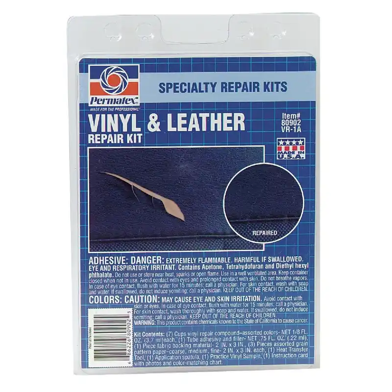 Permatex 80902 Vinyl and Leather Repair Kit 4-Piece