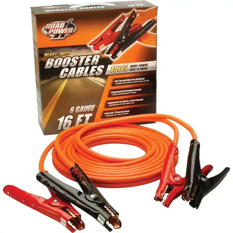 Road Power 85660103 16' 6 Gauge Booster Cable