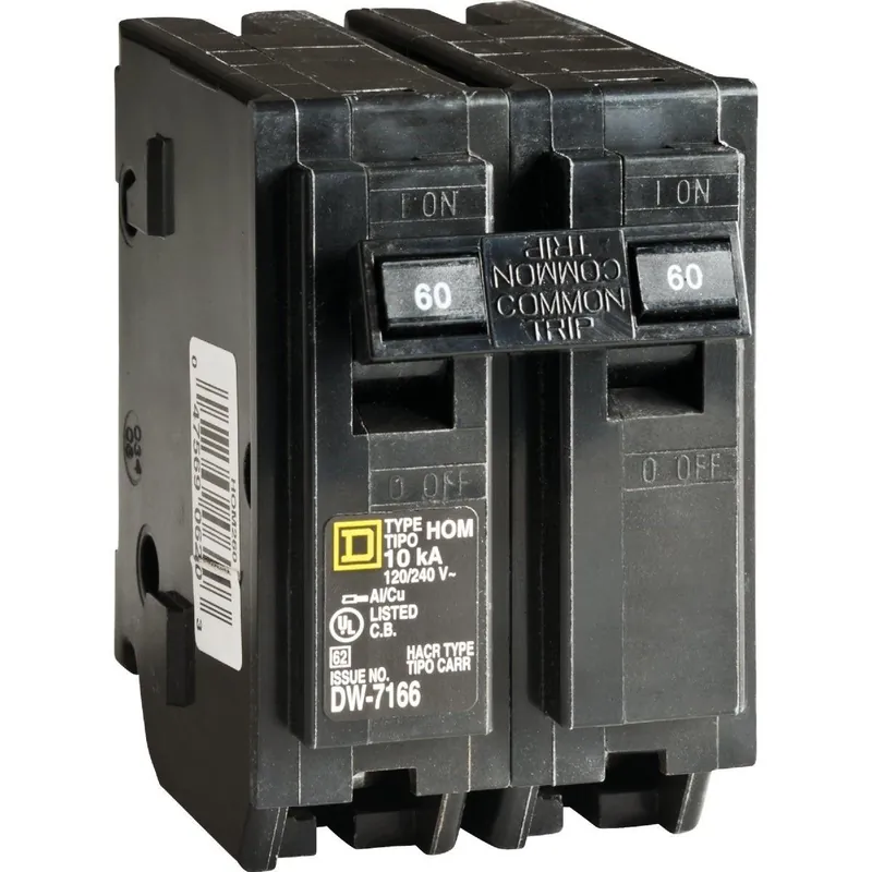 Square D HOM260CP Homeline 60A Double-Pole Standard Trip Circuit Breaker