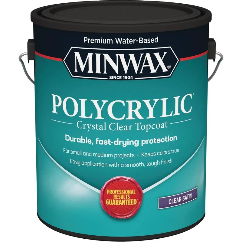 Minwax 13333000 Polycrylic 1 Gal. Satin Water Based Protective Finish