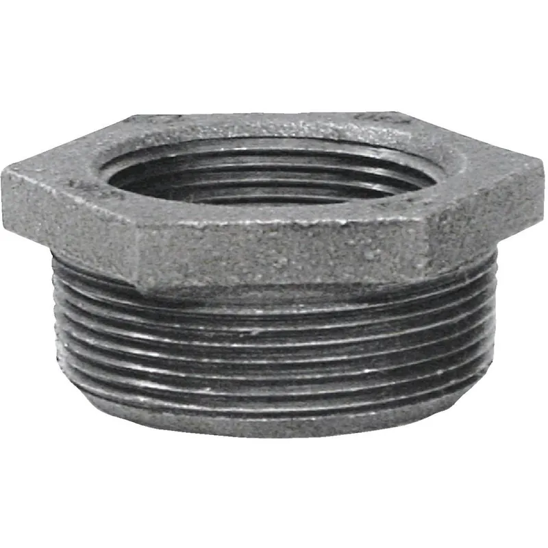 Anvil 8700129607 1-1/2 In. x 3/4 In. Hexagon Black Iron Bushing