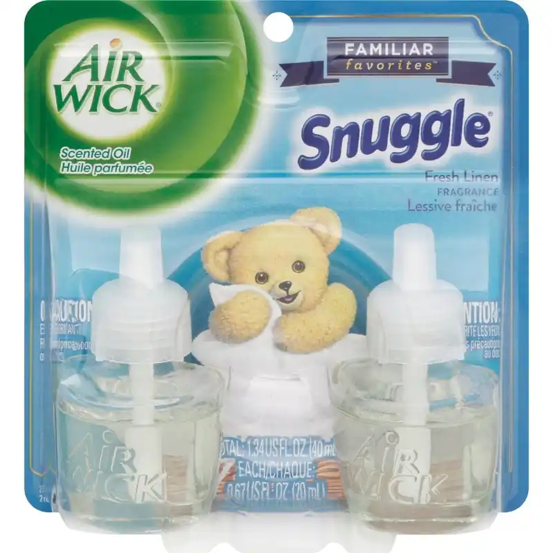 Air Wick 6233882291 Snuggle Fresh Linen Scented Oil Refill (2-Pack)