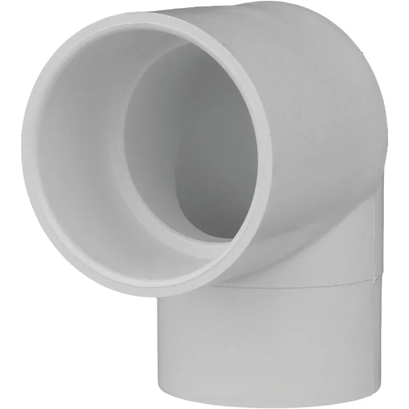 Charlotte Pipe PVC023041400HA 2 In. Slip x Spigot Schedule 40 90 Deg. Street PVC Elbow (1/4 Bend)