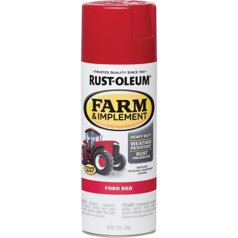 Rust-Oleum 280136 Ford Red Farm & Implement Spray Paint