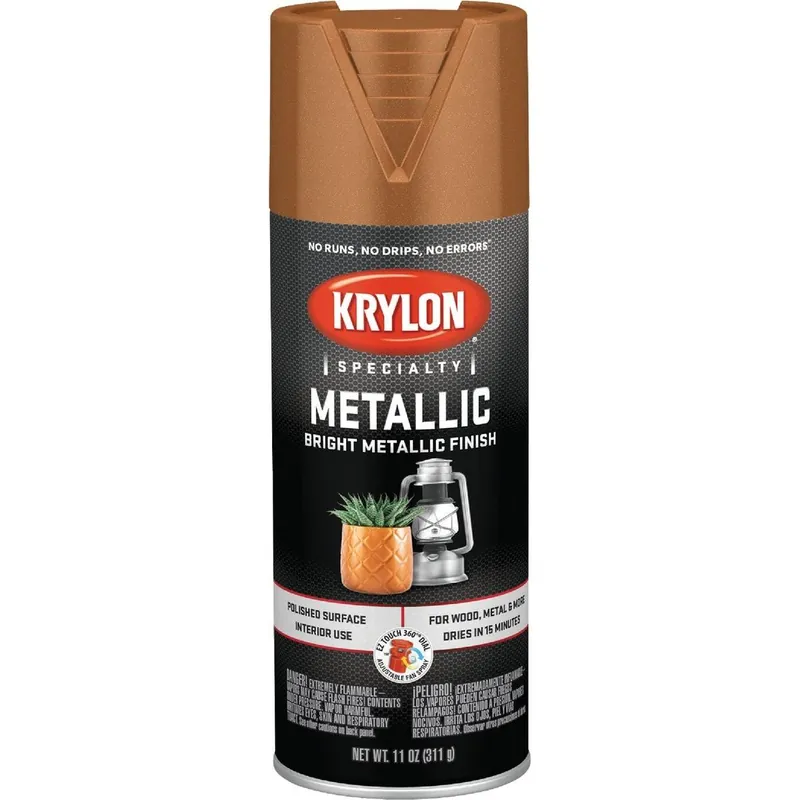 Krylon K01709A77 Metallic 12 Oz. Gloss Spray Paint Copper