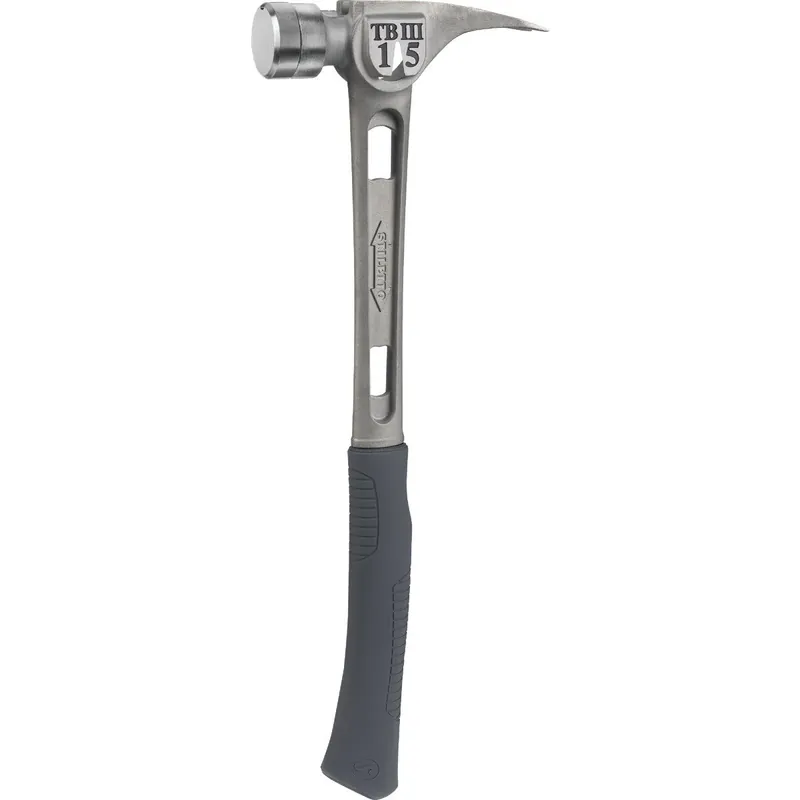 Stiletto TB3SC TiBone III 15 Oz Smoothed-Face Framing Hammer with Curved Titanium Handle