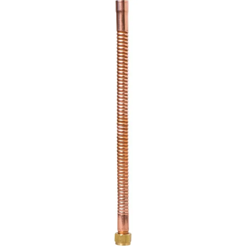 Sioux Chief 634-324 Flexible Copper Water Heater Connector - 3/4 In. FIP X 3/4 In. SWT X 24 In. L