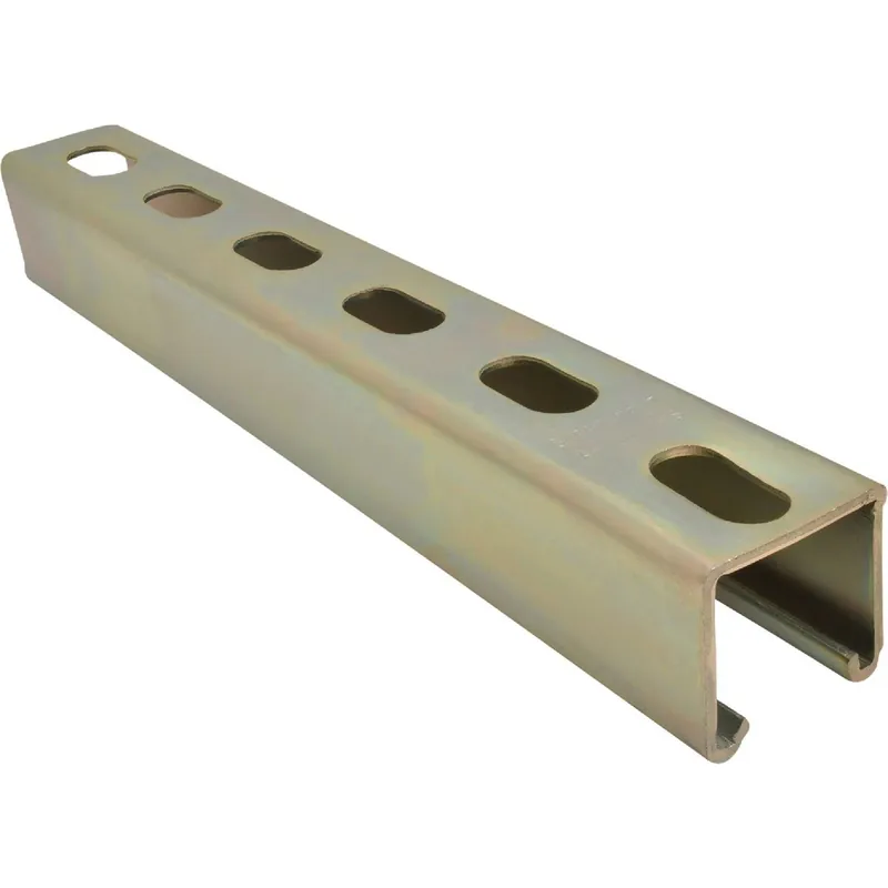 ABB ZA1200HS4 Superstrut 4 ft. 12 Ga. Gold Galvanized Electroplated Zinc Strut Channel