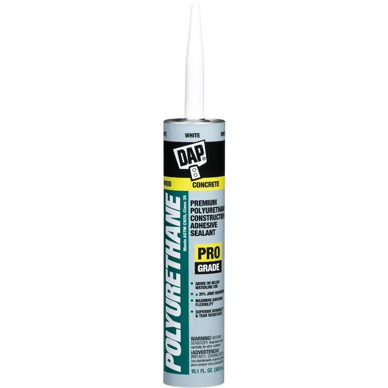 DAP 18810 Premium Polyurethane Construction Adhesive Sealant 10.1 Oz