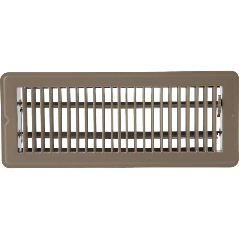 Home Impressions 1FL0212BR-NH 2-1/4 In. x 12 In. Brown Steel Floor Register