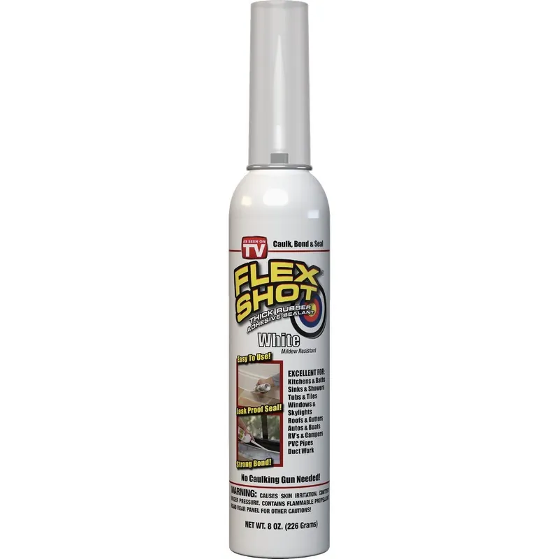 Flex Shot FSH8W-4 Adhesive Rubber Sealant 8 Oz