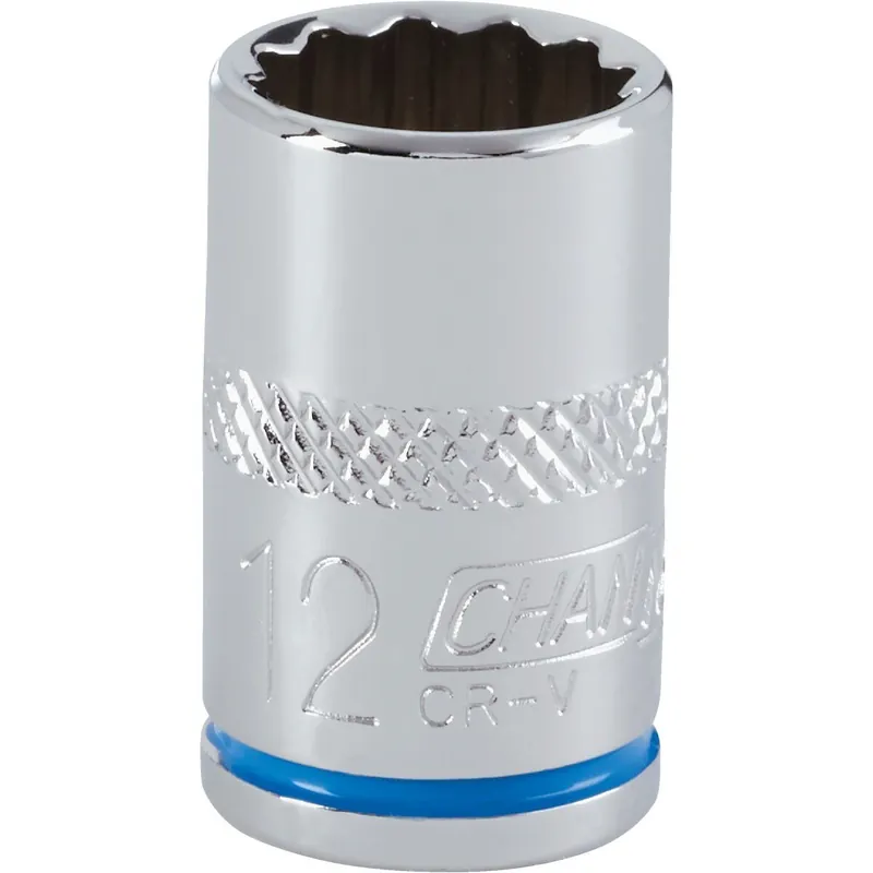 Channellock 309524 3/8 In. Drive 12 mm 12-Point Shallow Metric Socket