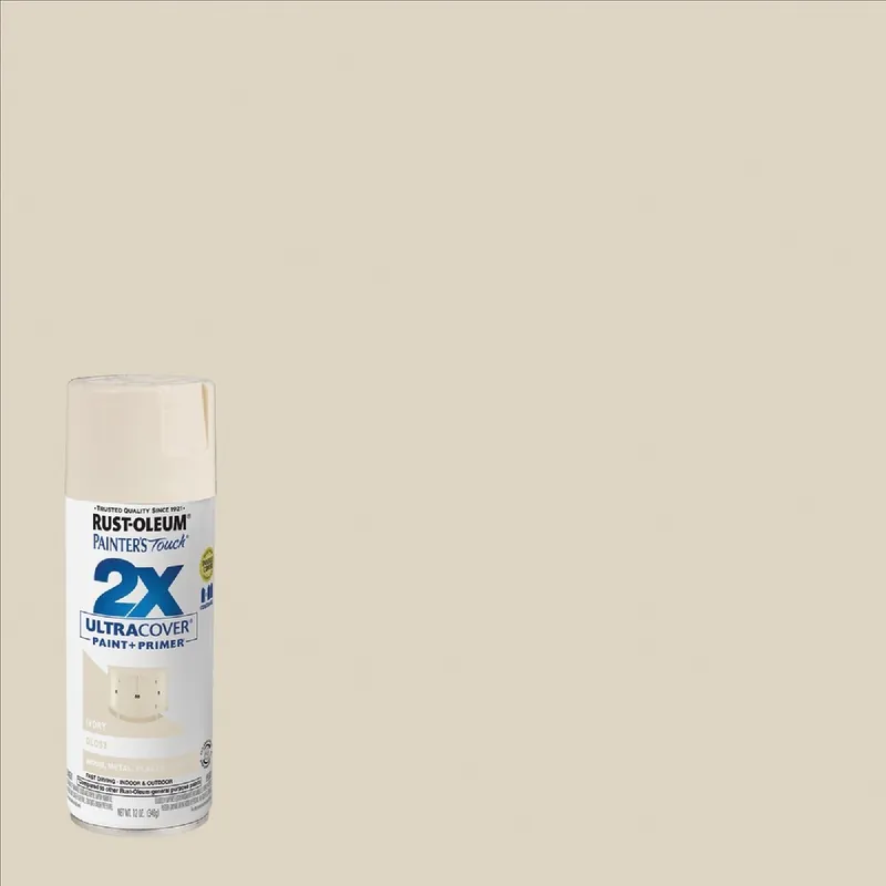 Rust-Oleum 334035 Painter's Touch 2X Ultra Cover 12 Oz. Gloss Paint + Primer Spray Paint