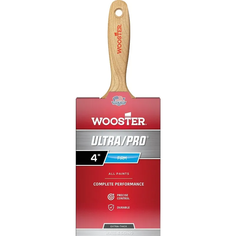 Wooster Brush 4173-4 Wooster Ultra/Pro Firm 4 In. Flat Wall Paint Brush