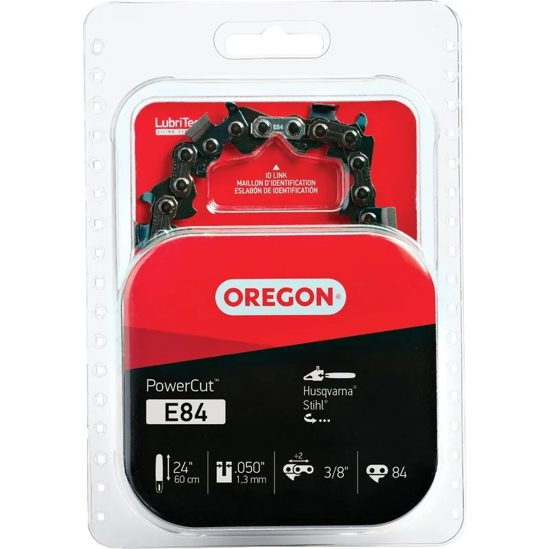 Oregon Cutting E84 PowerCut Chainsaw Chain 24 In. Replacement MPN E84
