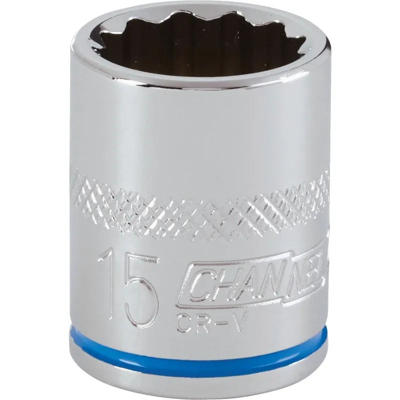 Channellock 310263 Shallow Metric Socket 3/8 In. Drive 15 mm
