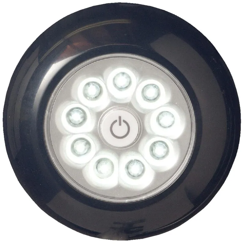 Light It 30015-303 Light It 9-Bulb Black LED Battery Tap Light