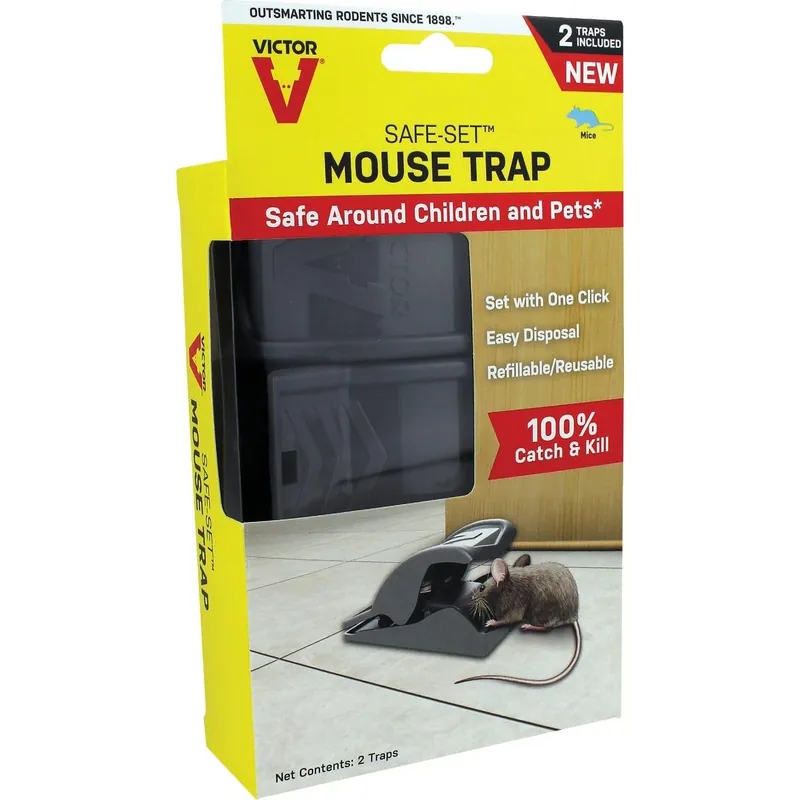Victor M070B Safe-Set Mouse Trap (2-Pack) Replacement MPN