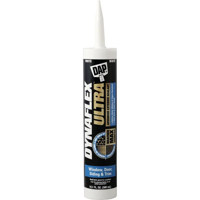 DAP 18211 DYNAFLEX ULTRA 10.1 Oz. Window, Door, Siding & Trim Sealant White