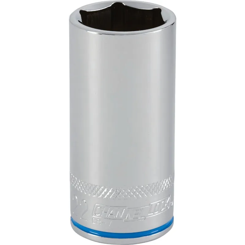 Channellock 397911 3/8 In. Drive 22 mm 6-Point Deep Metric Socket