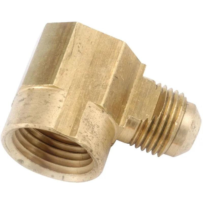 Anderson Metals 754050-0806 Female 90 Deg. Flare Brass Elbow