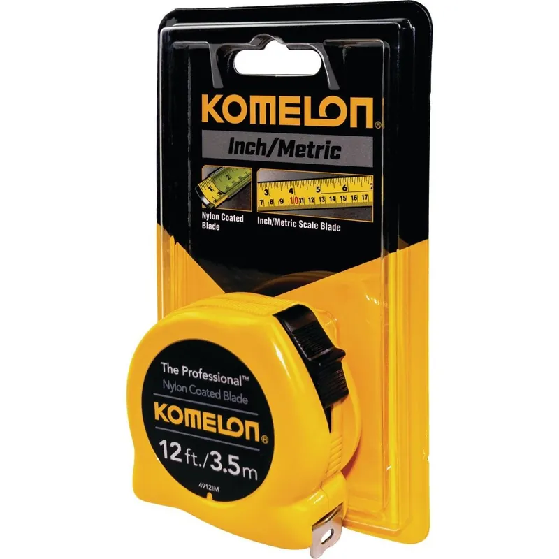 Komelon 4912IM The Professional 3.5m/12 Ft. Metric/SAE Tape Measure