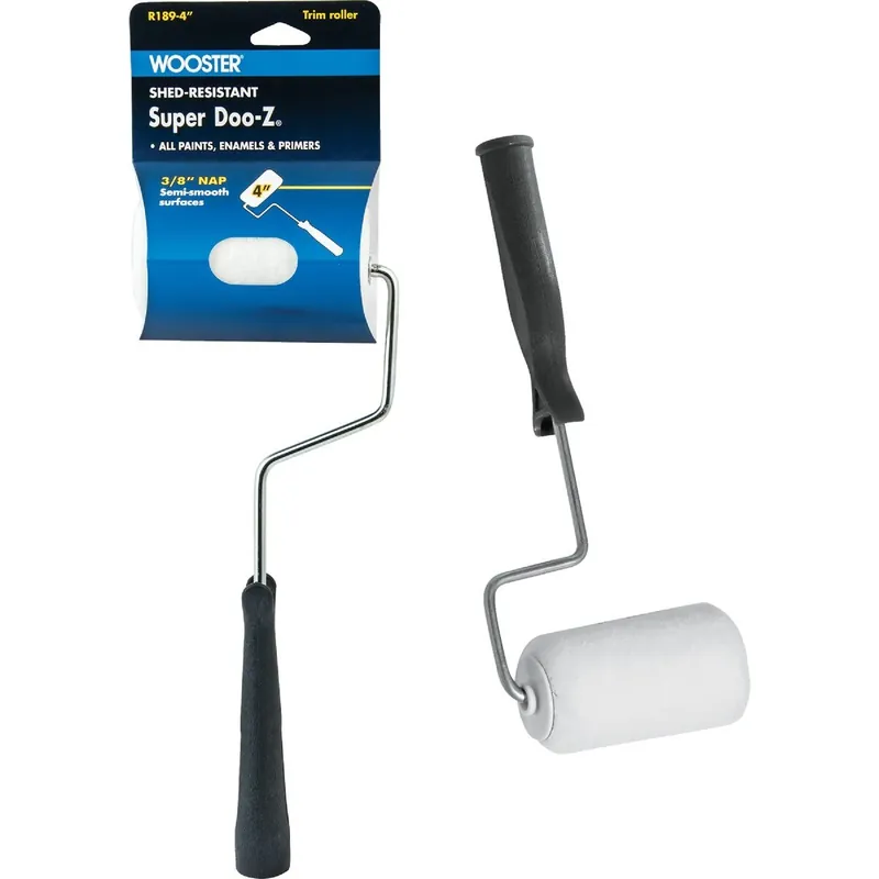 Wooster Brush R189-4 Wooster Super Doo-Z 4 In. Woven Paint Roller Cover & Frame