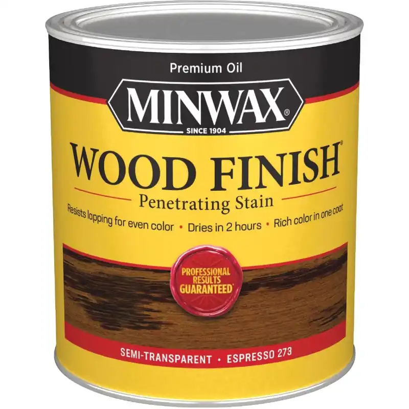Minwax 700504444 Wood Finish Penetrating Stain Espresso 1 Qt.