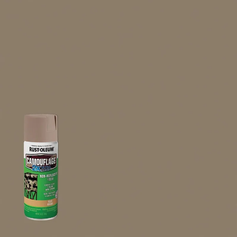 Rust-Oleum 279177 Camouflage 2X Ultra Cover 12 Oz. Flat Spray Paint Khaki