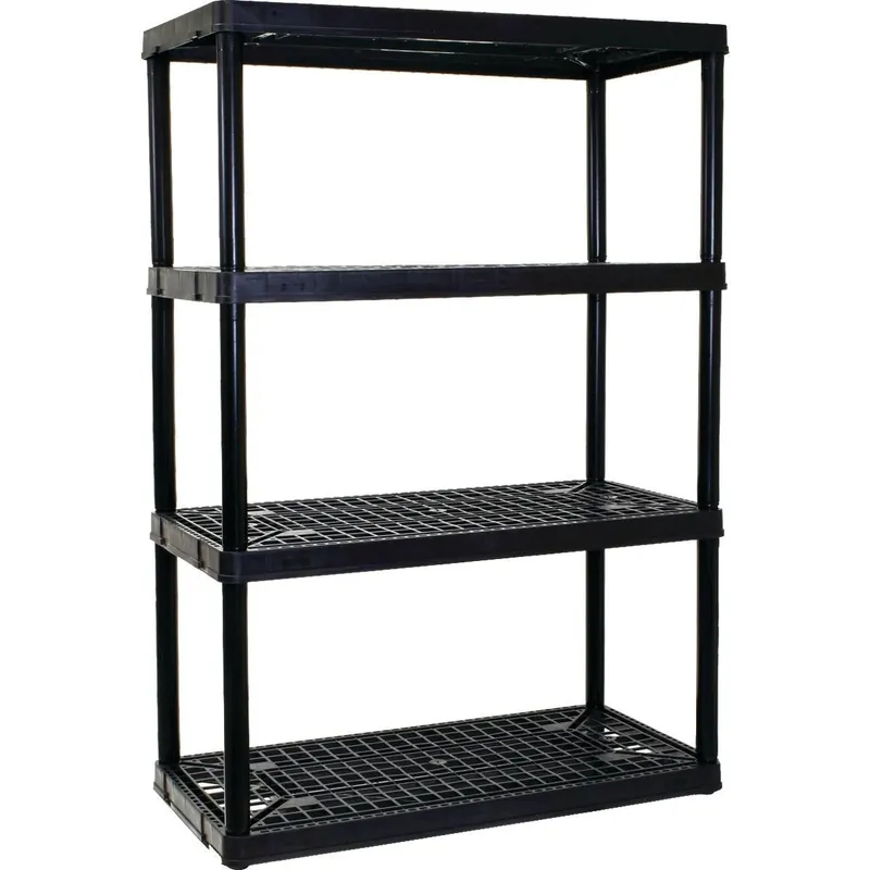 Gracious Living 91063MAXIT-1C-30 4 Shelf Heavy Duty Black Ventilated Unit
