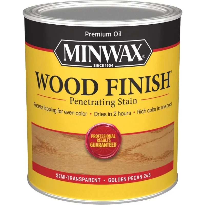 Minwax 70041444 Wood Finish Penetrating Stain Golden Pecan 1 Qt.