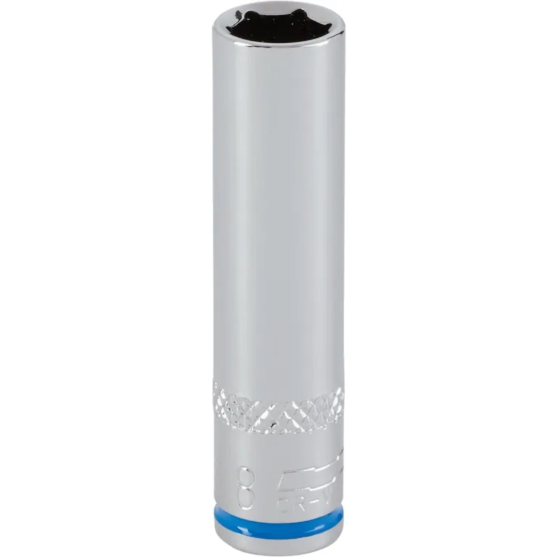 Channellock 350842 1/4 In. Drive 8 mm 6-Point Deep Metric Socket