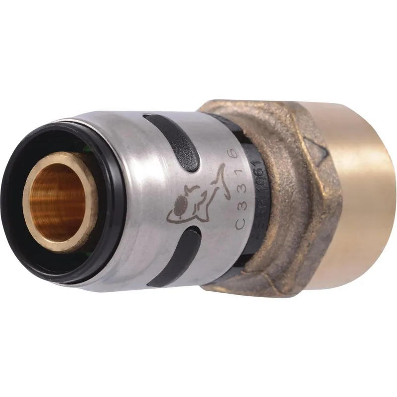 SharkBite K072A EvoPex 1/2 In. x 1/2 In. FPT Push-to-Connect Plastic Connector