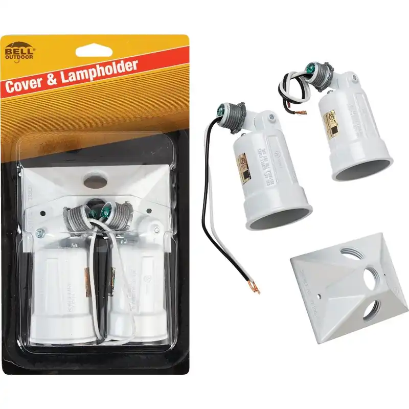 Bell 5621-6 HUB5621-6 150W Outdoor Lampholder White Weatherproof