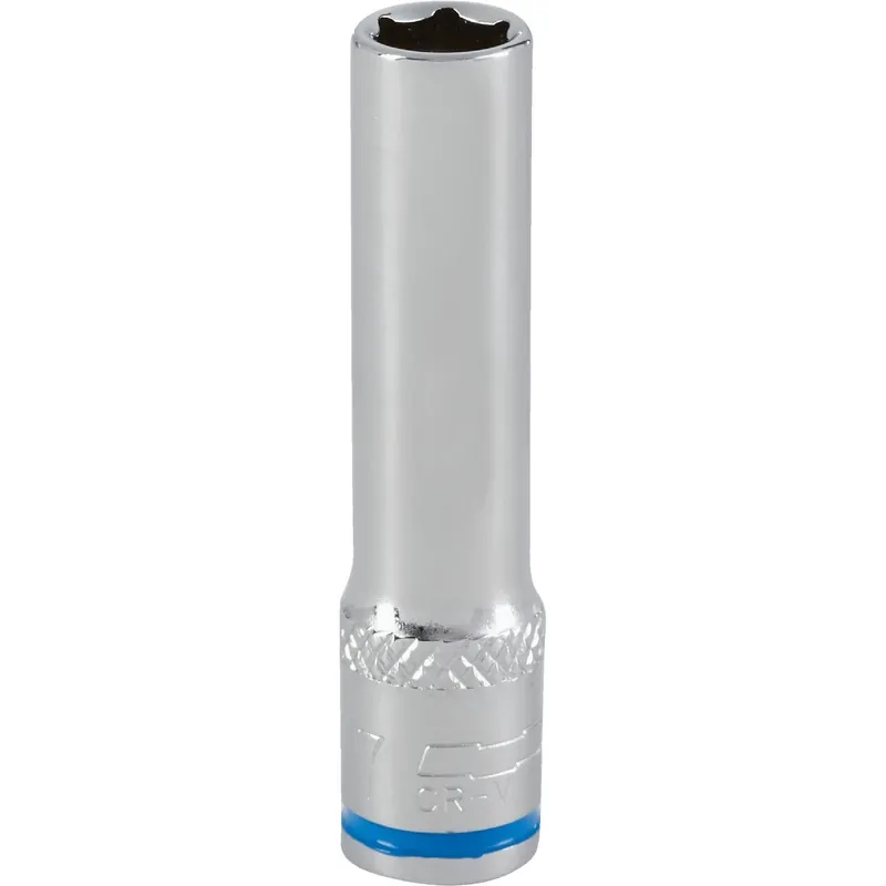 Channellock 350834 1/4 In. Drive 7 mm 6-Point Deep Metric Socket