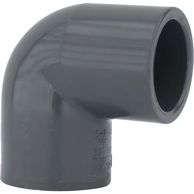 Charlotte Pipe PVC083001800HA 1-1/2 In. Slip x Slip Schedule 80 90 Deg. PVC Elbow (1/4 Bend)